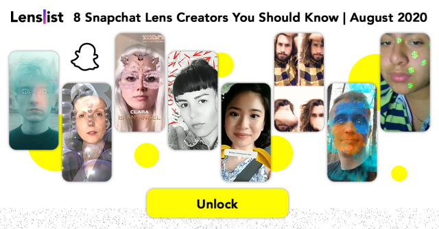 8 Snapchat Lens Creators You Should Know September 2020 Lenslist Blog