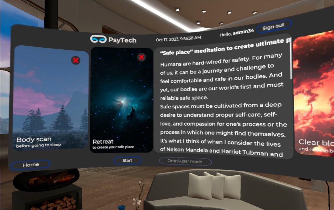 tech trends in healthcare - psytech VR